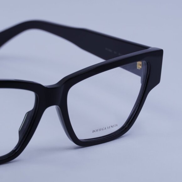 Bottega Veneta BV1288O 001 Eyeglasses Black Cat Eye 55mm Frame - Picture 2 of 10